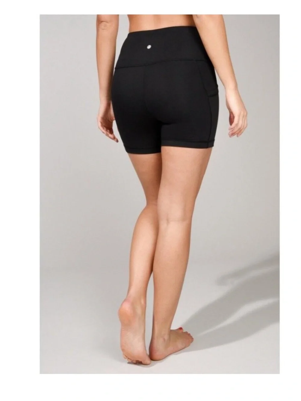 🖤5/$25 BLACK Yogalishious high -Waist Black Women’s Active Shorts xs pockets